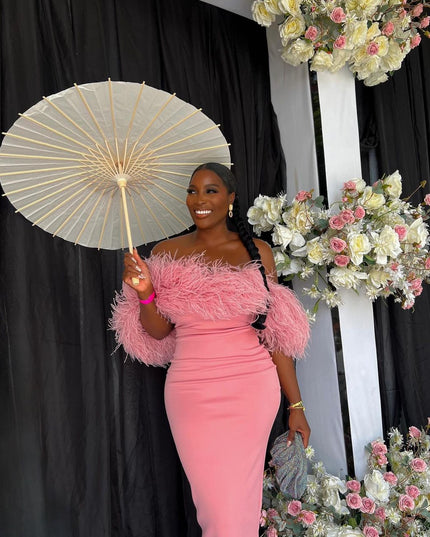 Pastel Feather Dress