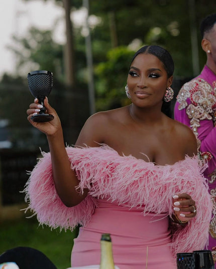 Pastel Feather Dress